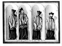 Mumified Priests in Gangi - M. C. Escher
