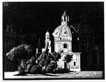 Nocturnal Rome - M. C. Escher