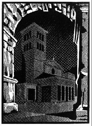 Nocturnal Rome, 1934 - M. C. Escher