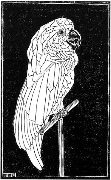 Папуга, 1919 - Мауріц Корнеліс Ешер