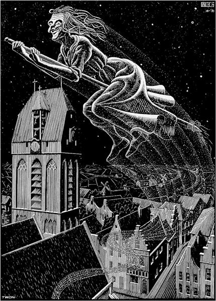 Scholastica Illustration, 1931 - Мауриц Корнелис Эшер