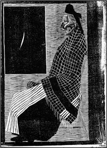 Seated Old Woman - M.C. Escher
