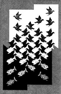 Sky and Water II - M.C. Escher
