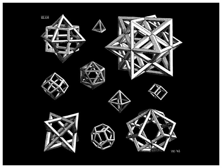 Study for Stars, 1948 - M.C. Escher