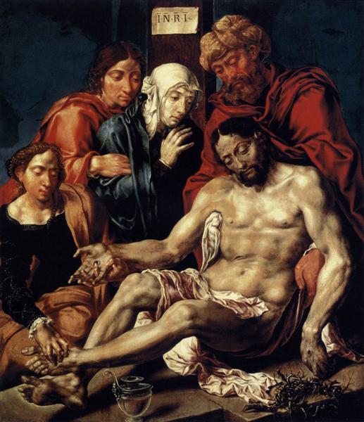 Оплакування Христа, c.1543 - Мартен ван Гемскерк