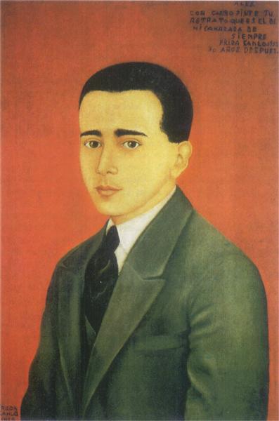 Portrait of  Alejandro Gómez Arias, 1928 - Frida Kahlo