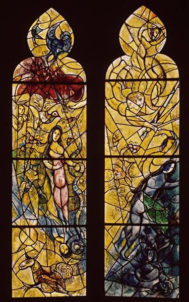 Adam and Eve expelled from Paradise, 1964 - Marc Chagall