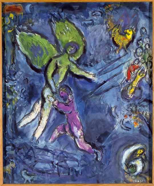 An angel, 1960 - Marc Chagall - WikiArt.org