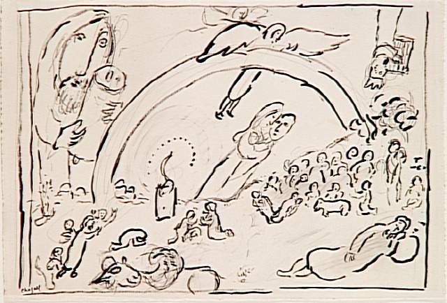 Ной і райдуга, c.1963 - Марк Шагал
