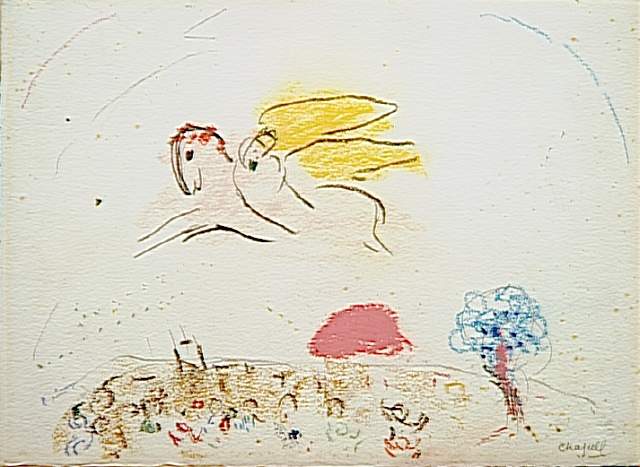 Study to "Song of Songs IV", 1958 - 夏卡爾