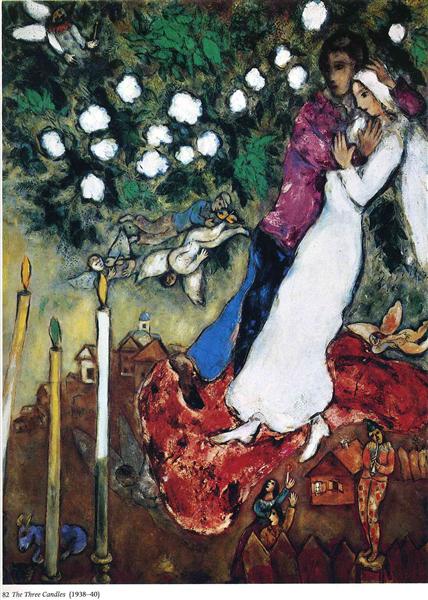 The Three Candles, 1938 - 1940 - Marc Chagall