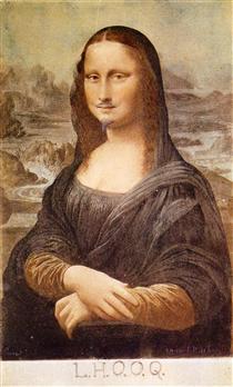 L.H.O.O.Q, Mona Lisa with moustache - 馬塞爾·杜象