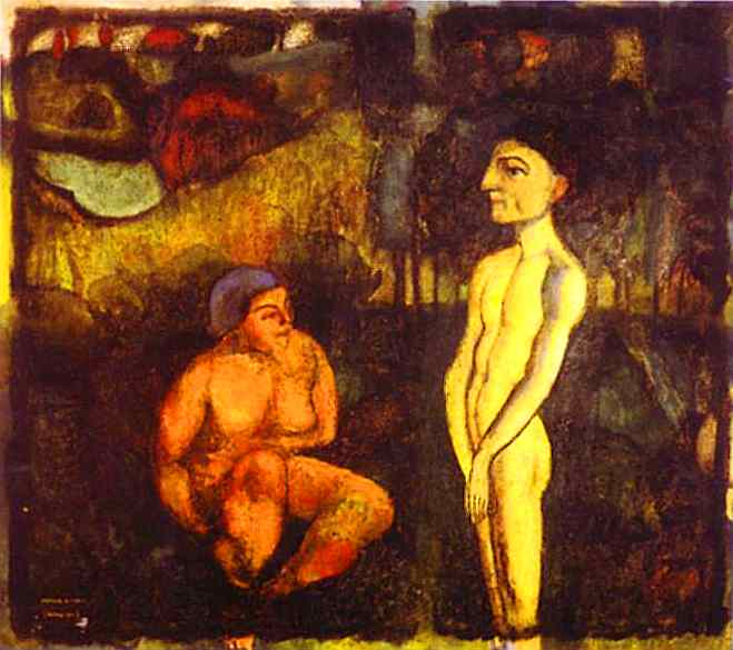 Рай, Адам та Єва, c.1910 - Марсель Дюшан