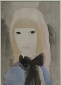 Girl with a Bow - Marie Laurencin