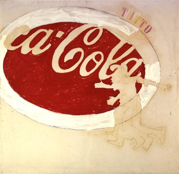 Coca cola (Tutto), 1972 - Mario Schifano