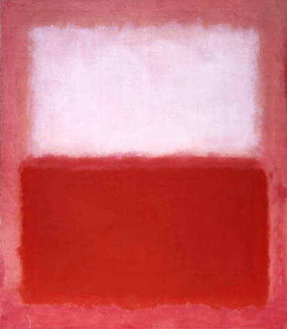 White Over Red, 1957 - Mark Rothko