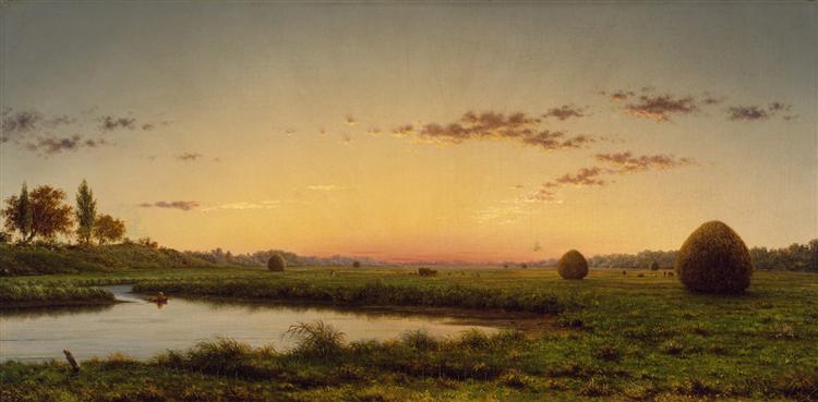 Haystacks on the Newburyport Marshes, 1862 - Мартин Джонсон Хед