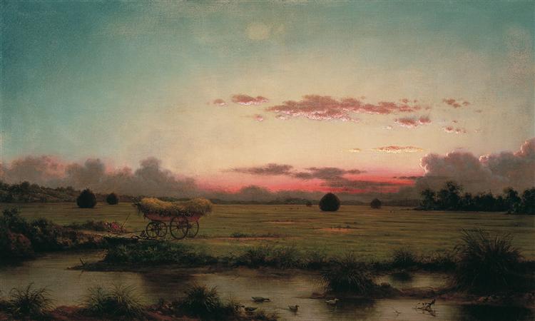 The Marshes at Rhode Island, 1866 - Мартин Джонсон Хед