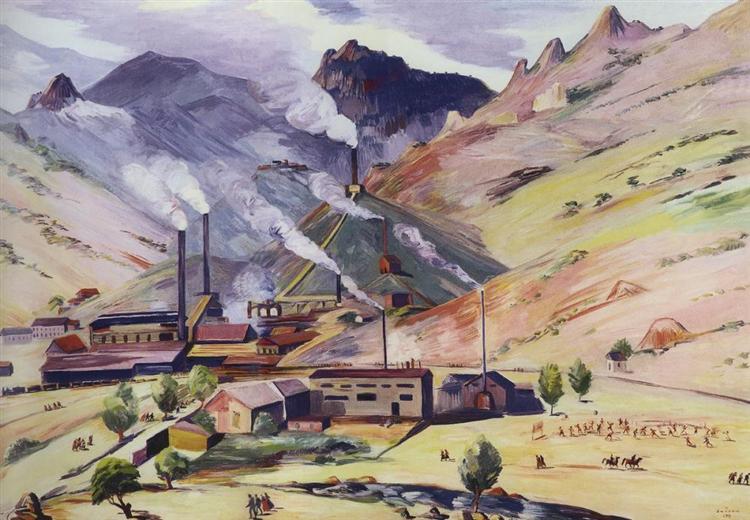 Alaverdi copper-chemical complex, 1937 - Martiros Sarian