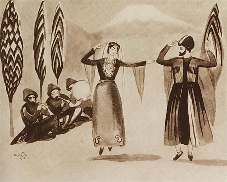 Armenian dance, 1915 - Martiros Sarian