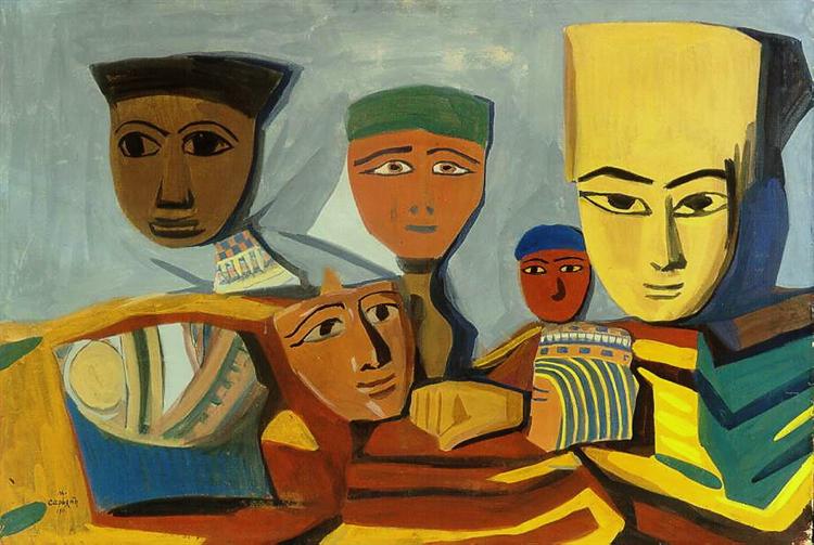 Egyptian masks, 1911 - Martiros Sarjan