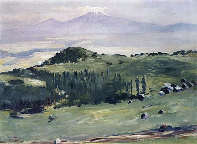 From the Aragats' slopes, 1951 - Martiros Sarjan