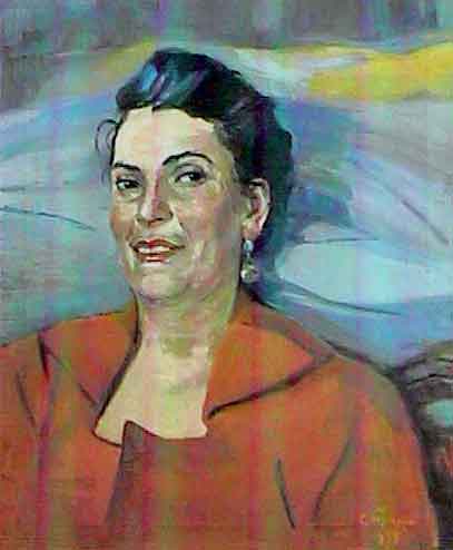 Portrait of the actress Pastuhova, 1955 - Мартирос Сарьян