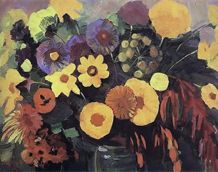 Yellow flowers, 1944 - Martiros Sarjan