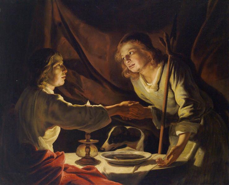 Esau Sold Jacob his Birthright and the Mess of Pottage - Matthias Stom