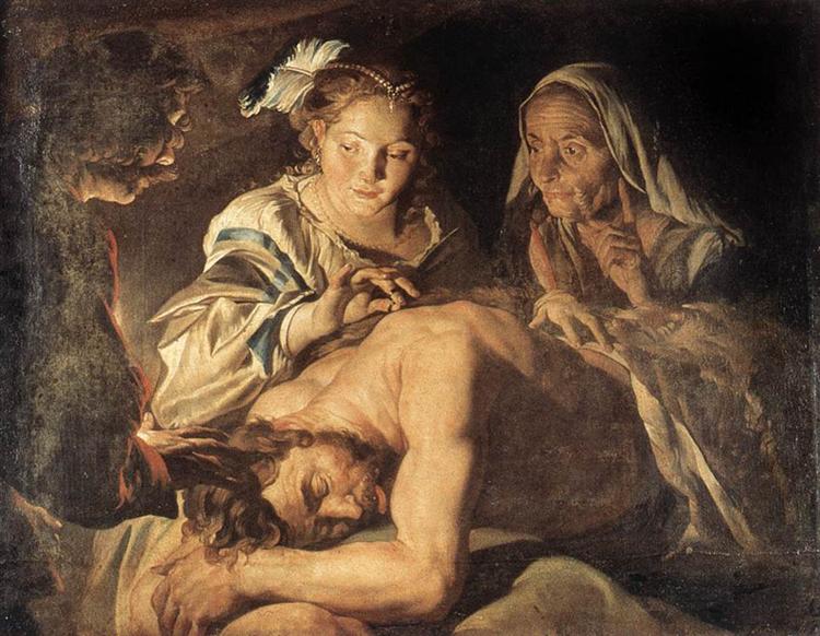 Samson and Delilah, c.1630 - c.1639 - Matthias Stom