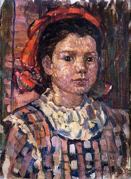 Portrait of a Young Girl, c.1910 - c.1913 - Морис Прендергаст
