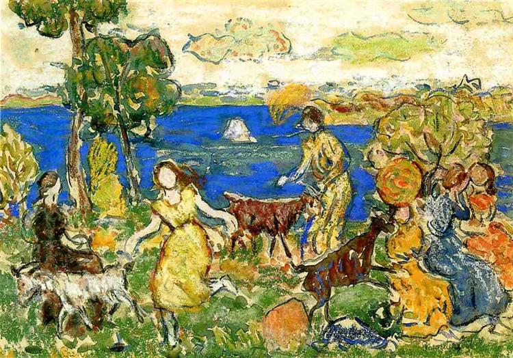 Summer Day (also known as St. Cloud), c.1915 - c.1916 - Maurice Prendergast