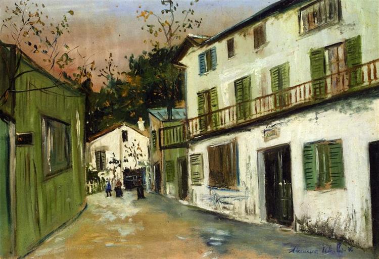 Italian's house at Monmartre - Maurice Utrillo