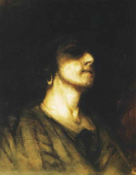 Self-portrait, 1876 - Маврикій Готтліб
