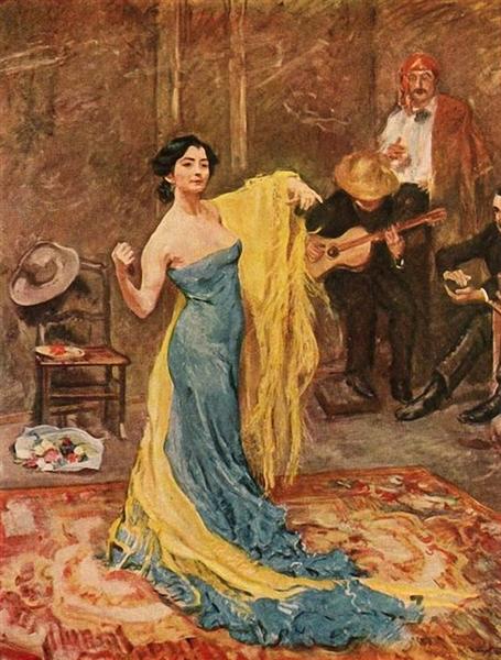 The dancer Marietta di Rigardo, 1904 - Макс Слефогт