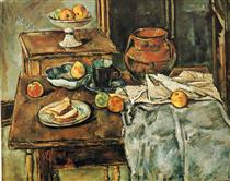 Still Life with Two Tables - Max Weber