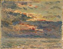 Sunset on the Sea - Maxime Maufra