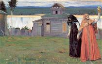In a Secluded Monastery - Mikhaïl Nesterov