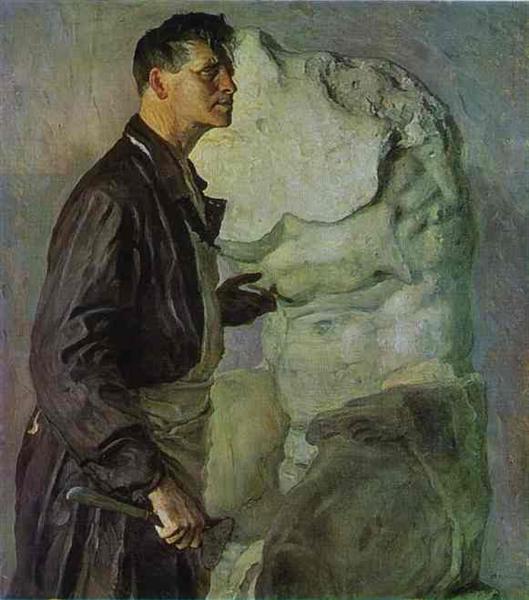 Portrait of Ivan Shadr, 1934 - Mikhaïl Nesterov