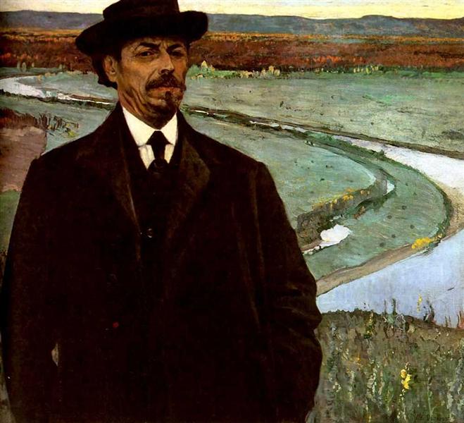Self-portrait, 1915 - Mikhail Nesterov