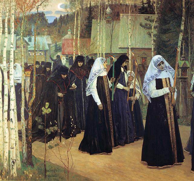 The Taking of the Veil, 1898 - Михайло Нестеров