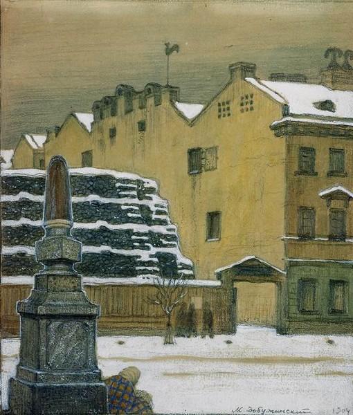Winter in the City, 1904 - Mstislaw Walerianowitsch Dobuschinski