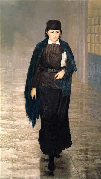 Girl student, 1880 - Nikolaï Yarochenko
