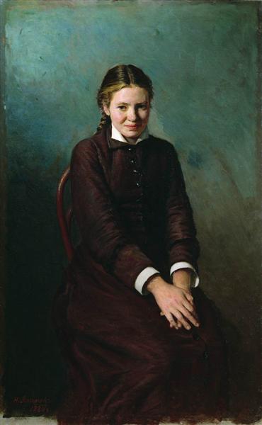 Girl student, 1883 - Николай  Ярошенко