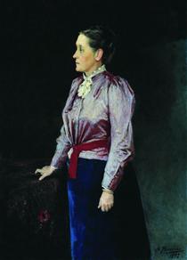 Portrait of S.V. Panina - Nikolaï Yarochenko