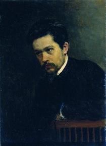 Self-portrait - Nikolai Alexandrowitsch Jaroschenko
