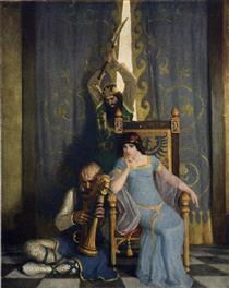 King Mark slew the noble knight Sir Tristram - N.C. Wyeth