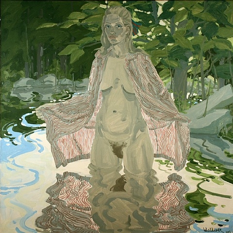 Nude in Striped Robe #2, 1968 - Нил Уэлливер
