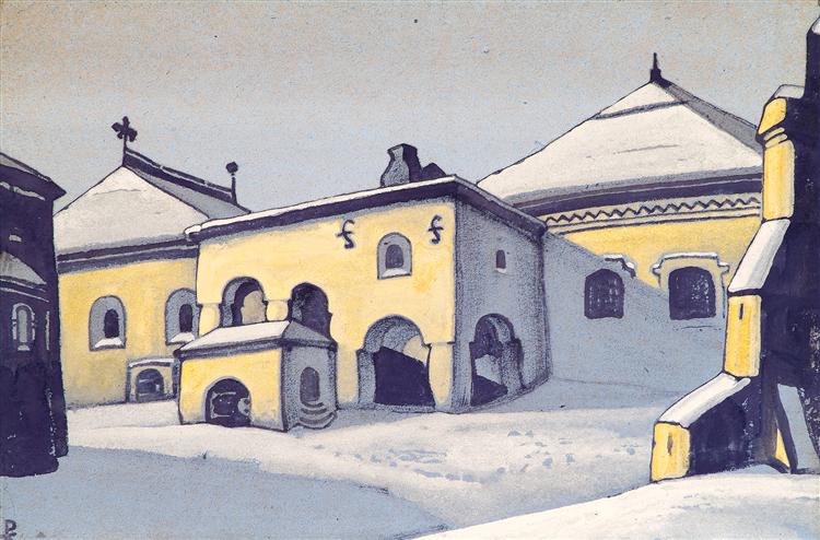 Ancient Pskov, 1936 - Nikolai Konstantinovich Roerich