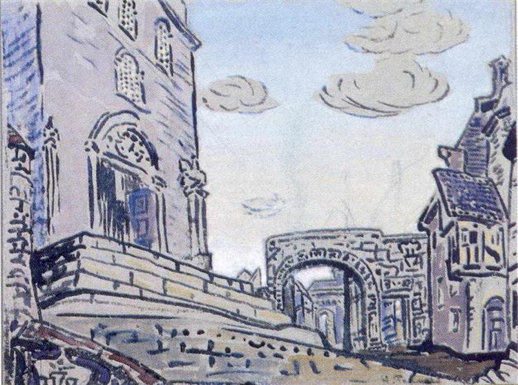 City, 1907 - Nikolái Roerich